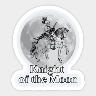 Knight of the Moon Middle ages Sticker